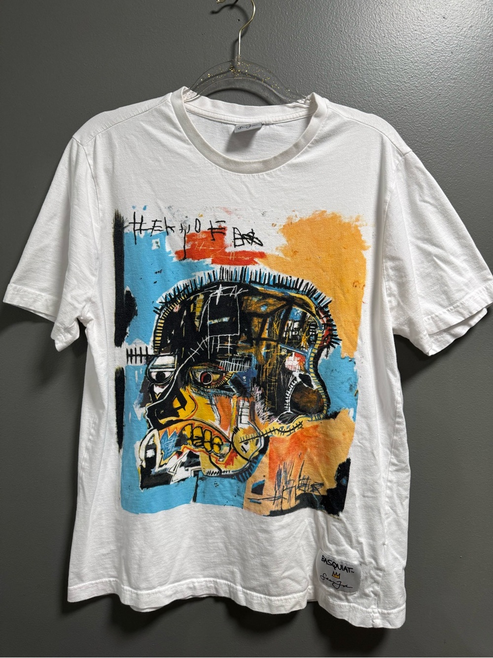 RARE BASQUIAT x Sean John 20th Anniversary Graphic Art Tee Abstract Skull M
